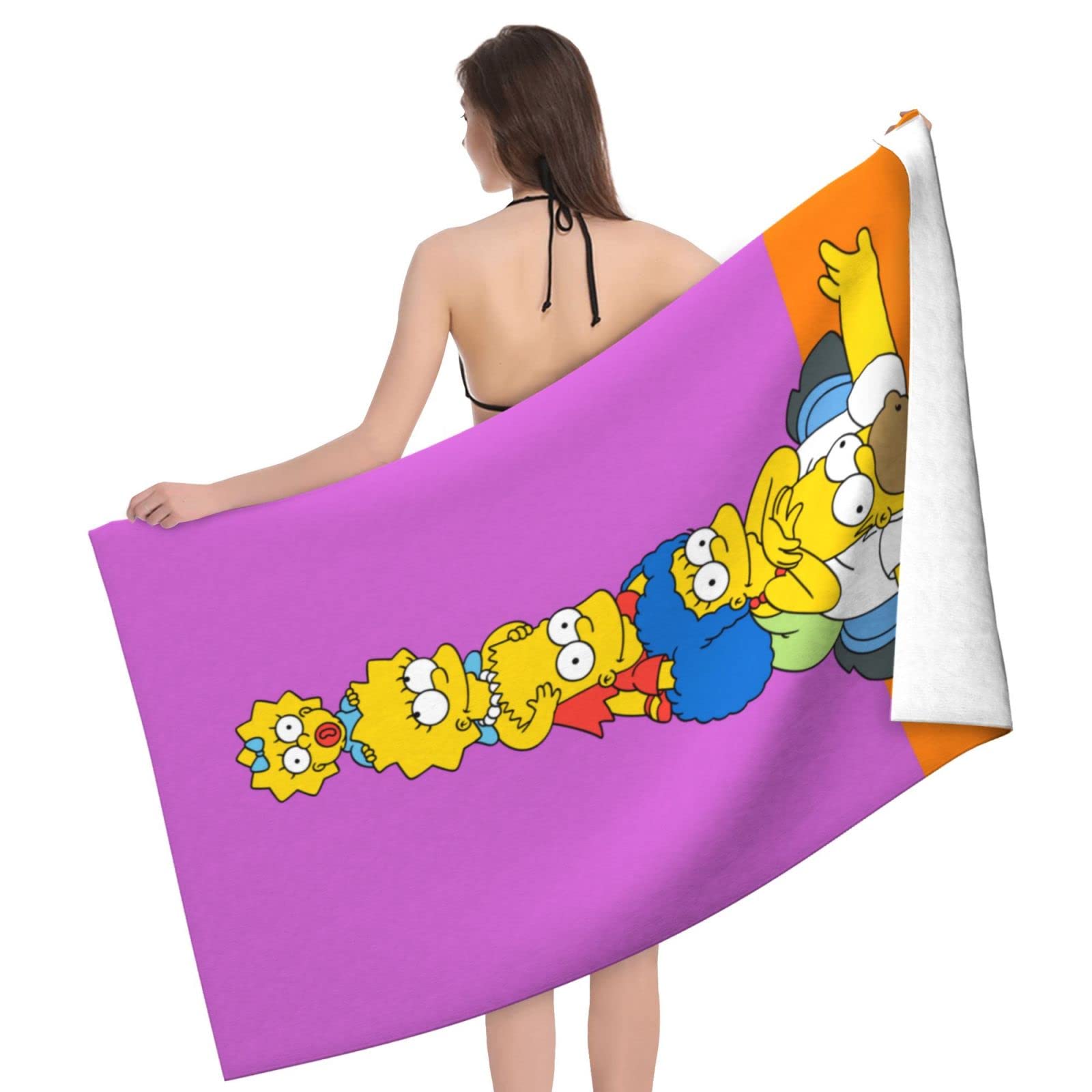 Amazon.co.jp: Simpsons Bath Towel, Large, Water Absorbent, Face